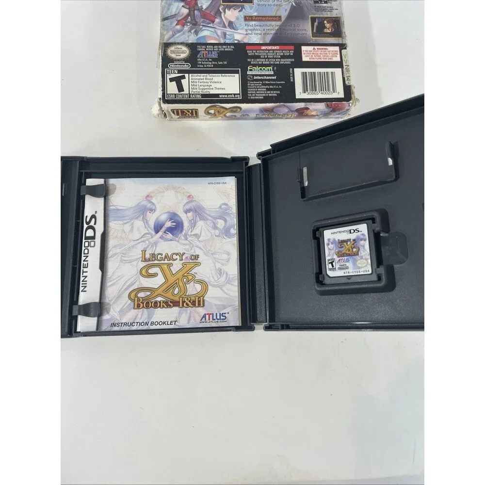 Legacy of Ys Books I & II Launch Edition Nintendo DS Complete w/ Music CD Atlus